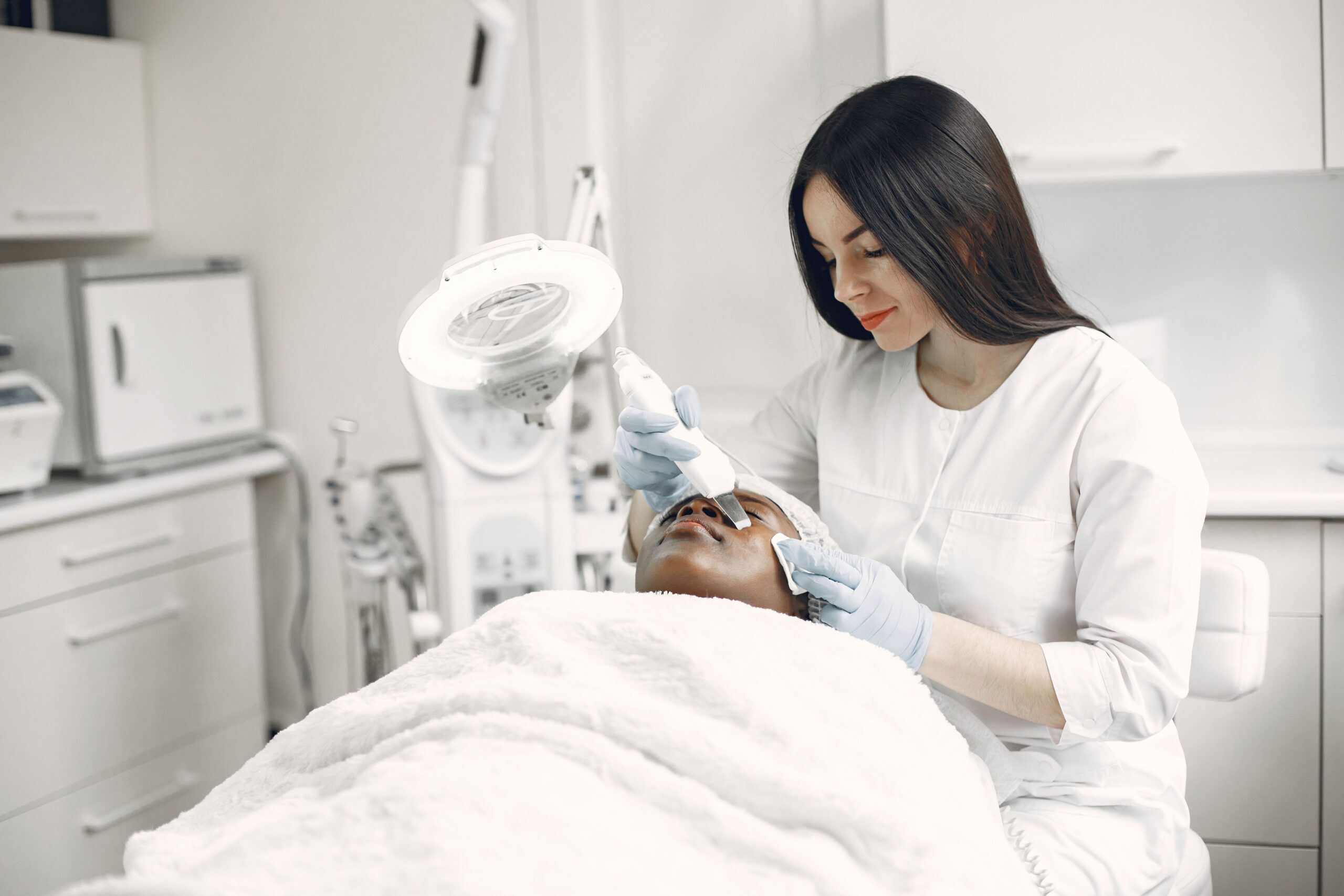 Medspa patient receiving injections